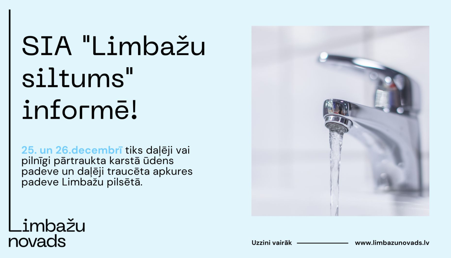 Limbažu siltums informē