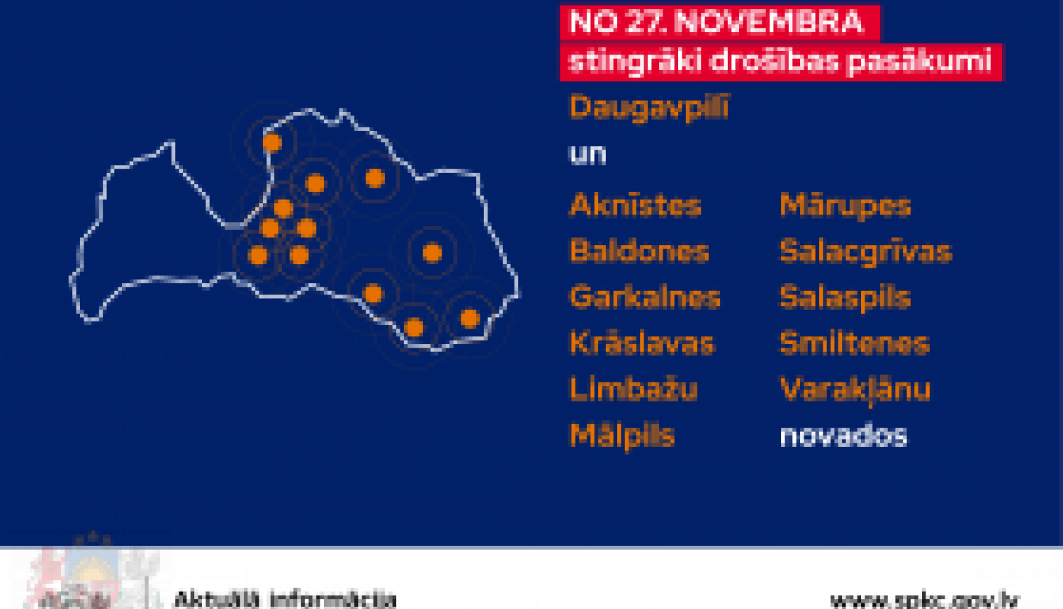 Limbažu novads starp tām pašvaldībām, kurās būs jāievēro vēl stingrāki drošības pasākumi