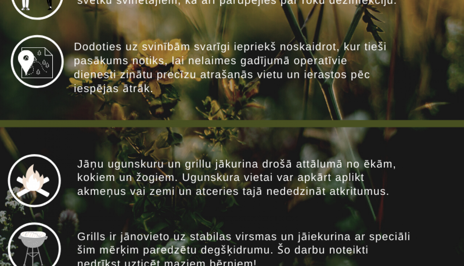 VUGD Līgo svētku brīvdienās aicina atcerēties par drošību! VUGD Līgo svētku brīvdienās aicina atcerēties par drošību!