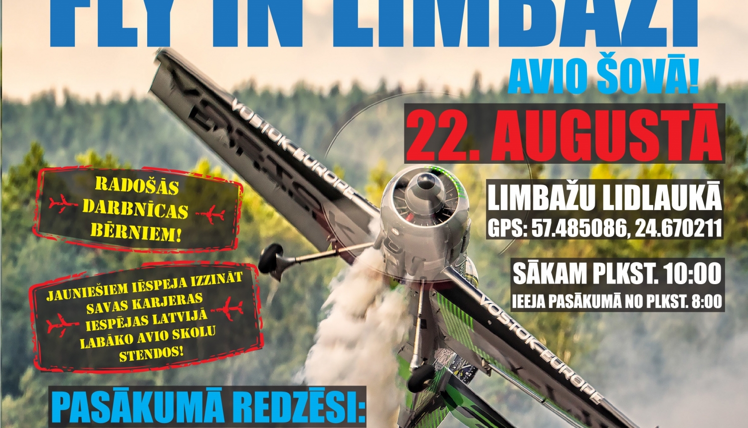 Laipni lūgti avio šovā "Fly In Limbaži"!