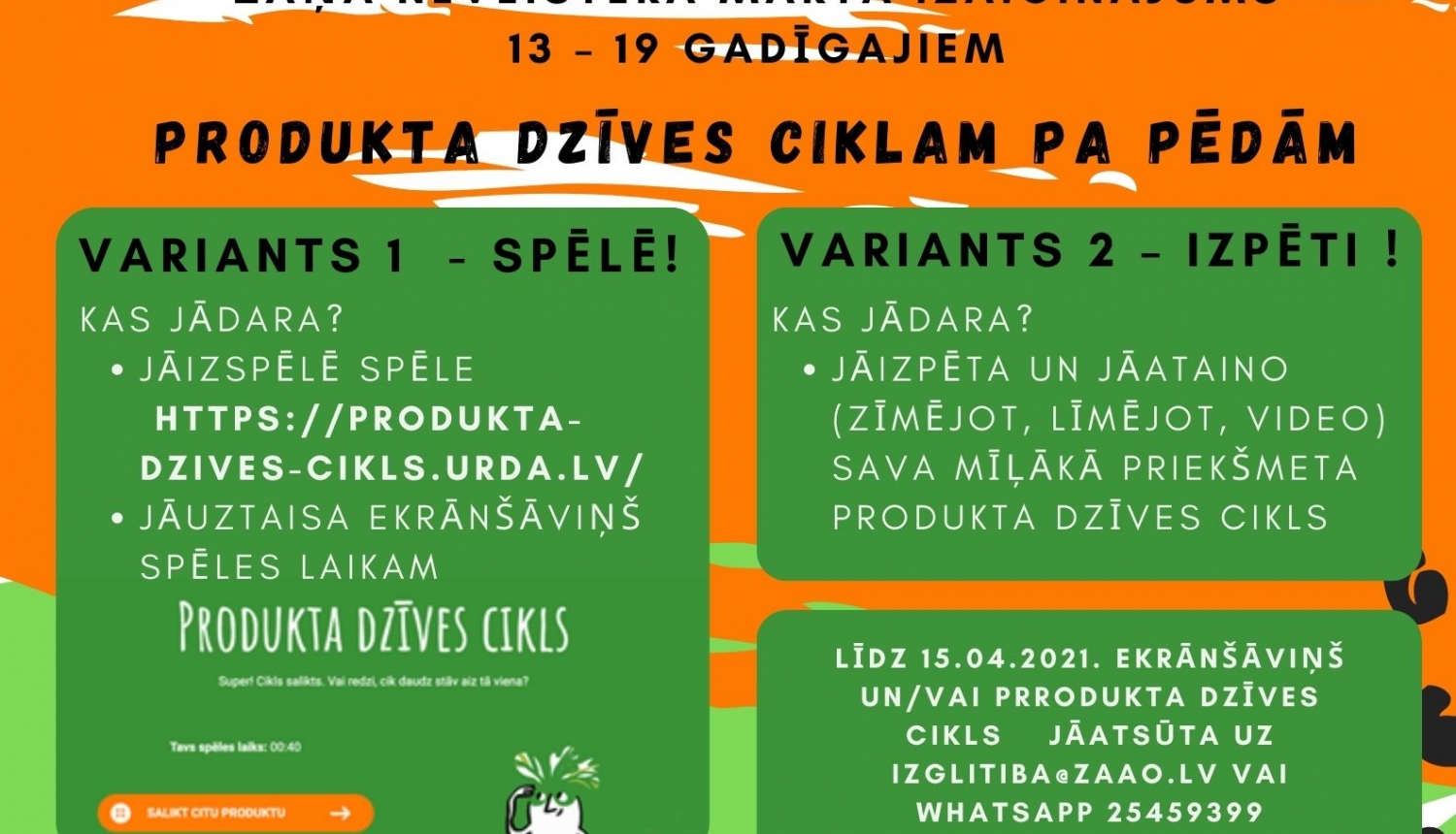 Akcija „Rādi, ka neradi lieku!” aicina jauniešus domāt par aprites ekonomiku Akcija „Rādi, ka neradi lieku!” aicina jauniešus domāt par aprites ekonomiku