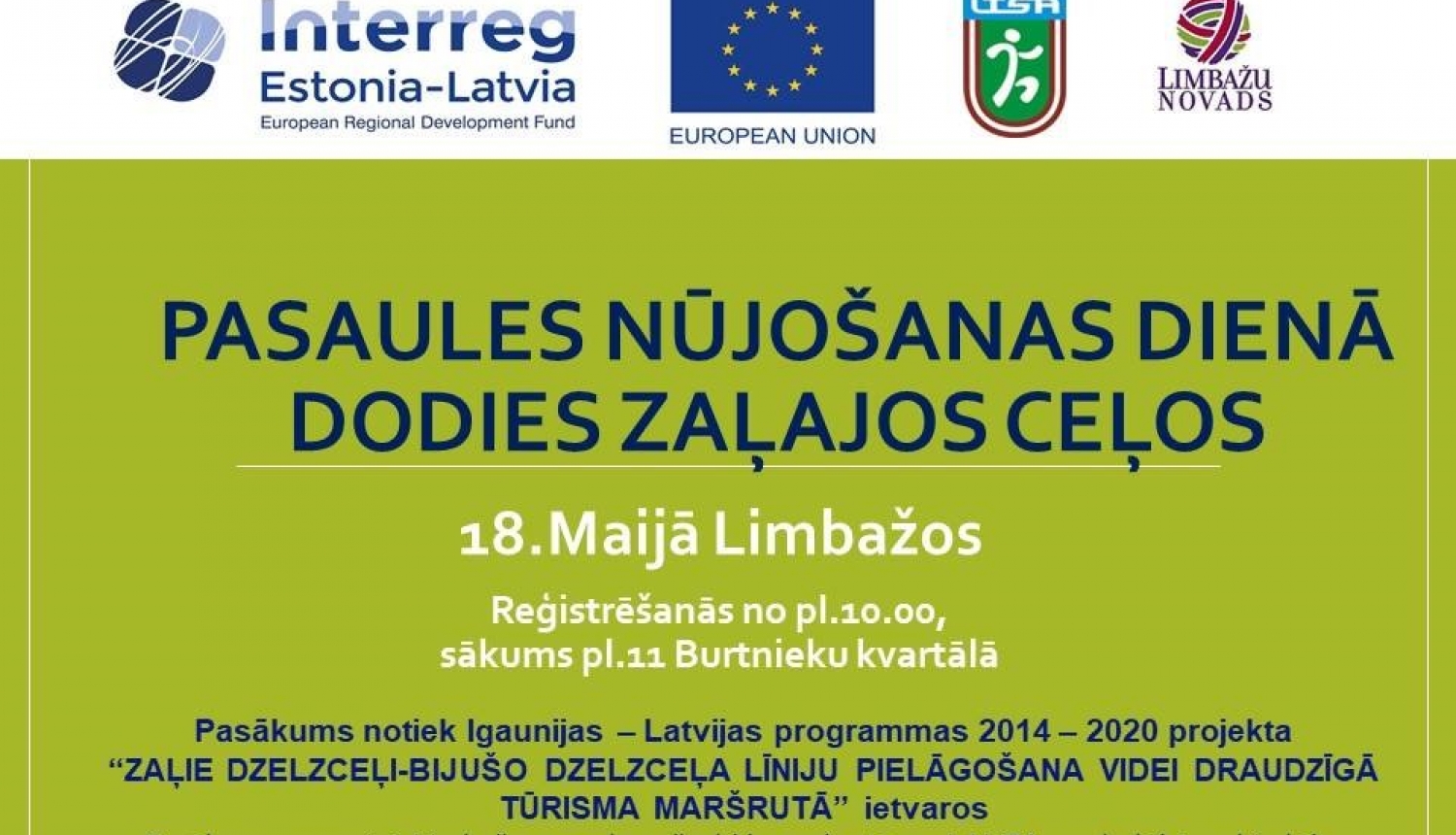 Pasaules nūjošanas dienā dodies zaļajos ceļos