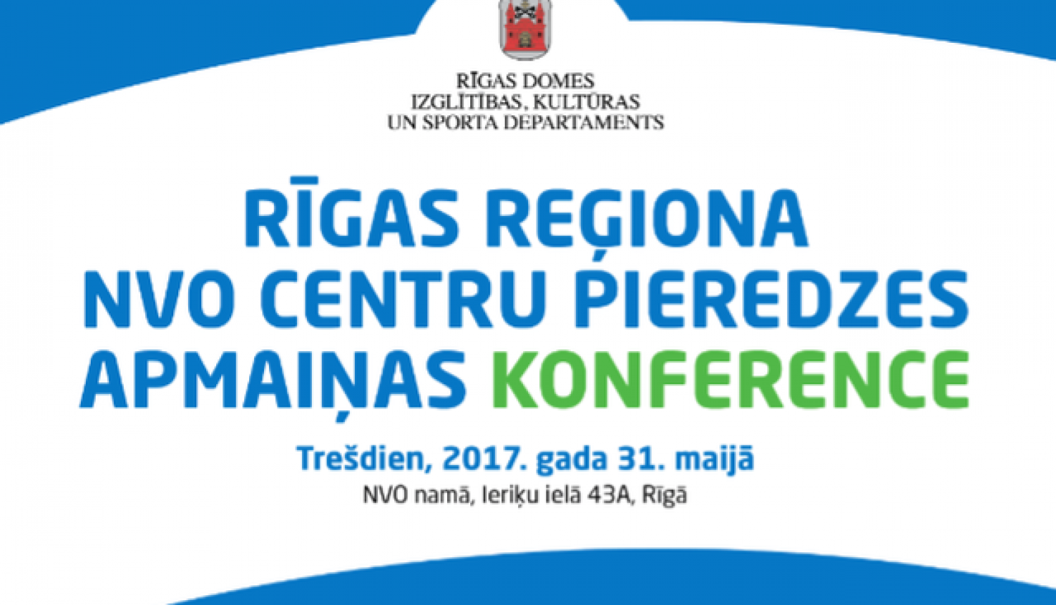 Pieredzes apmaiņas konferencē tiksies Rīgas reģiona nevalstisko organizāciju un pašvaldību pārstāvji