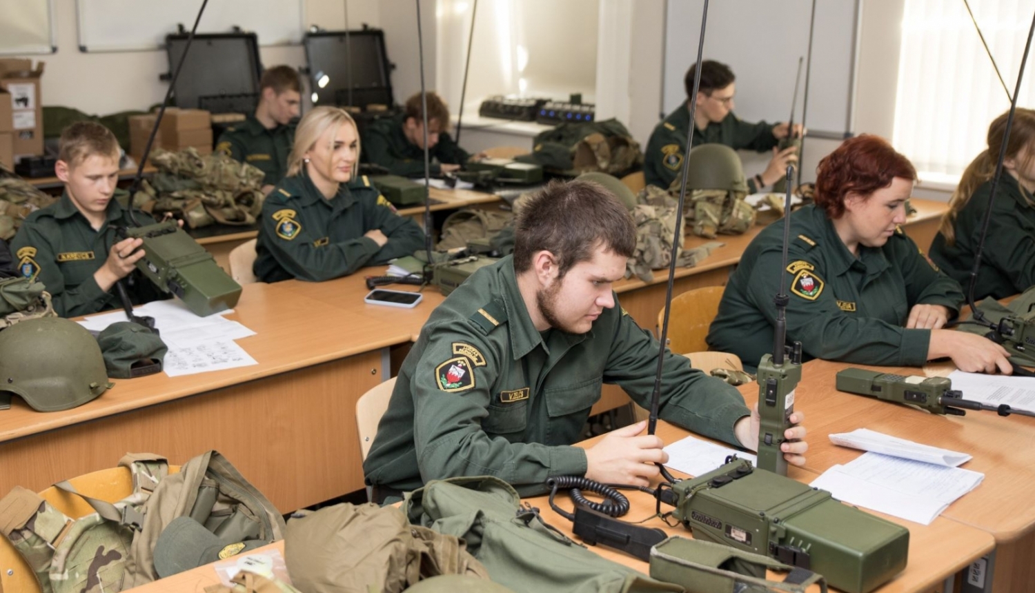 Notiek papilduzņemšana Valsts robežsardzes koledžā